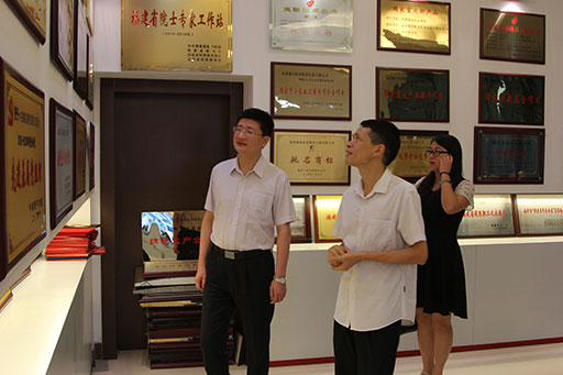 共青團福建省委副書記陳濤一行蒞臨虹潤開展調研