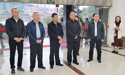 福建省政協(xié)副主席、省工商聯(lián)主席王光遠(yuǎn)一行視察虹潤公司